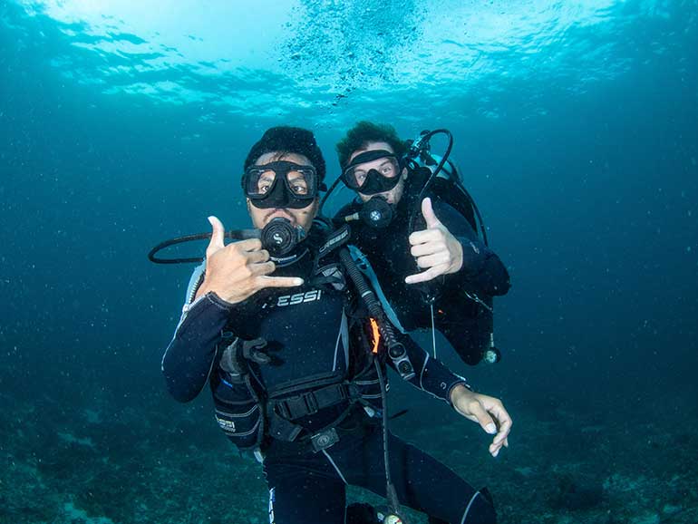 try diving komodo