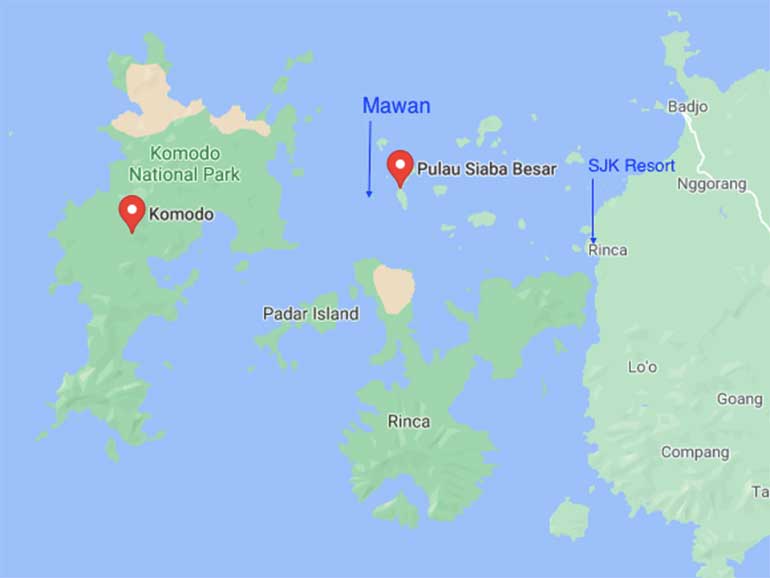 mawan dive site map